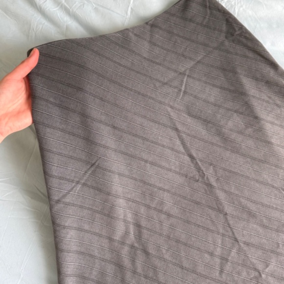 y2k striped shimmer business slit slip mini skirt - Picture 4 of 10